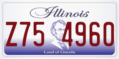 IL license plate Z754960