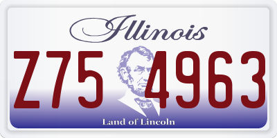 IL license plate Z754963