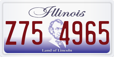 IL license plate Z754965