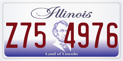 IL license plate Z754976