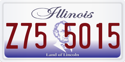IL license plate Z755015