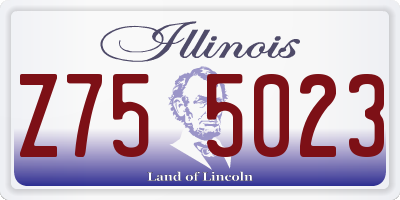 IL license plate Z755023