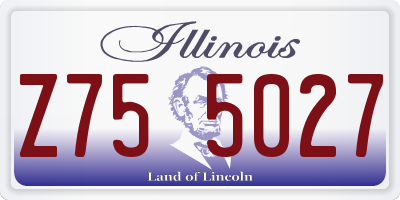 IL license plate Z755027