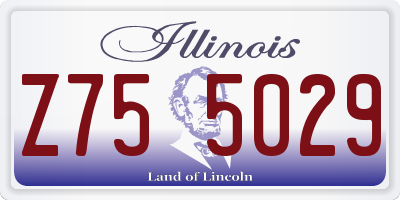 IL license plate Z755029