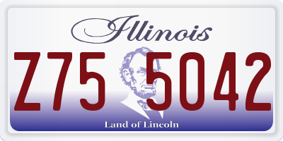 IL license plate Z755042