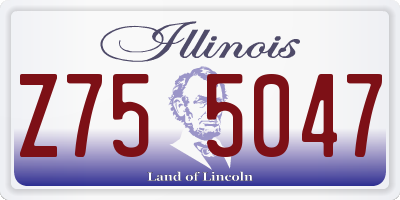 IL license plate Z755047