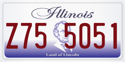 IL license plate Z755051