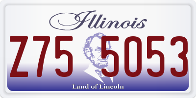 IL license plate Z755053