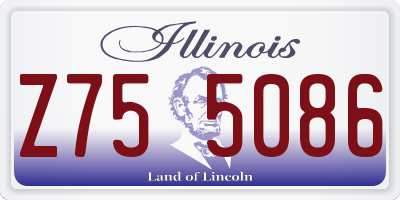 IL license plate Z755086