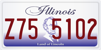 IL license plate Z755102