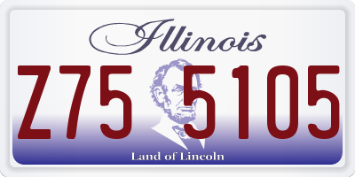 IL license plate Z755105