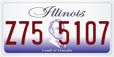 IL license plate Z755107