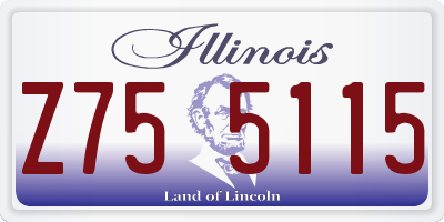 IL license plate Z755115