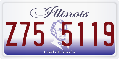 IL license plate Z755119