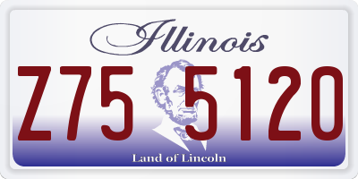 IL license plate Z755120