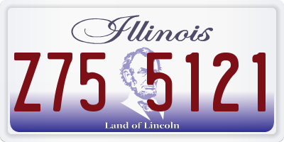 IL license plate Z755121