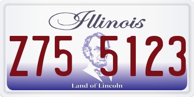 IL license plate Z755123