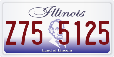 IL license plate Z755125