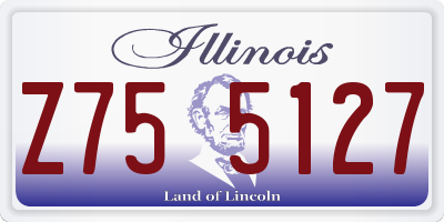 IL license plate Z755127