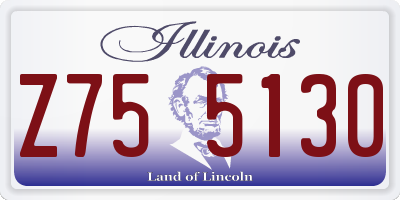 IL license plate Z755130