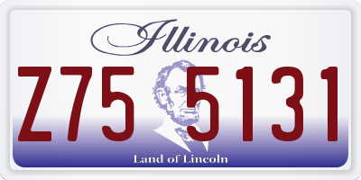 IL license plate Z755131