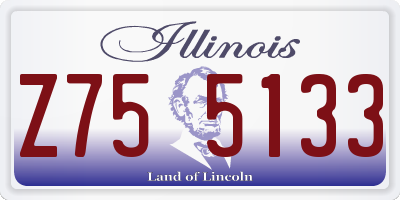 IL license plate Z755133