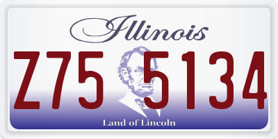 IL license plate Z755134