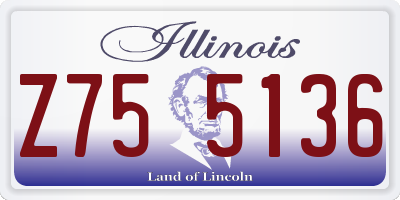 IL license plate Z755136