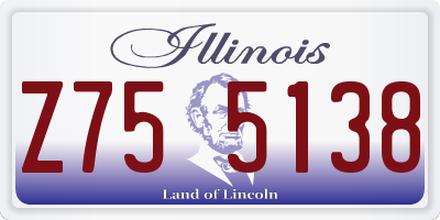 IL license plate Z755138