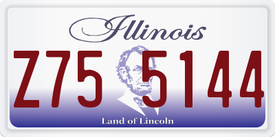 IL license plate Z755144