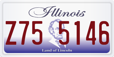IL license plate Z755146
