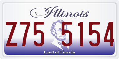 IL license plate Z755154
