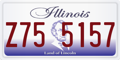 IL license plate Z755157
