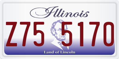 IL license plate Z755170