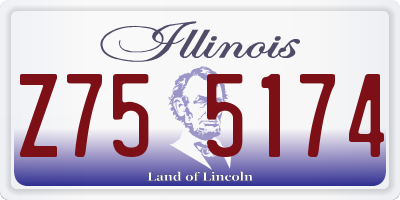 IL license plate Z755174