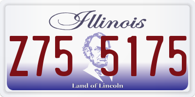 IL license plate Z755175