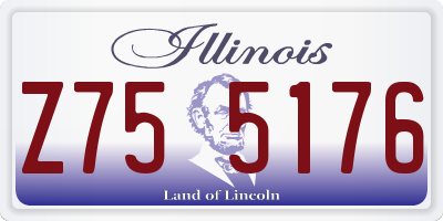 IL license plate Z755176