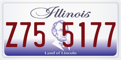 IL license plate Z755177