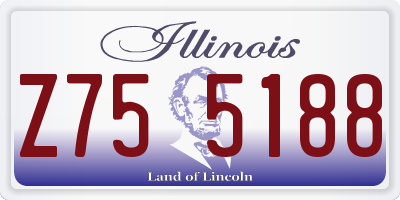 IL license plate Z755188