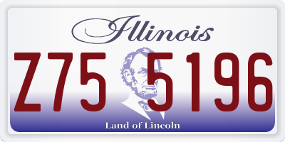 IL license plate Z755196