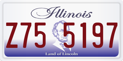 IL license plate Z755197