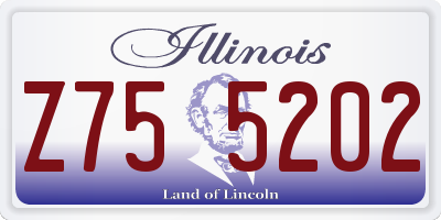 IL license plate Z755202