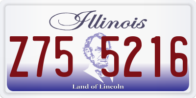 IL license plate Z755216