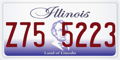 IL license plate Z755223