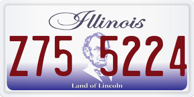 IL license plate Z755224
