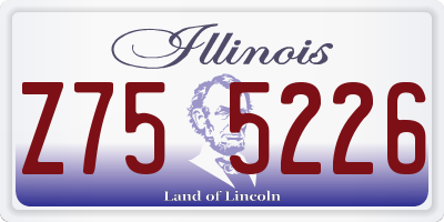 IL license plate Z755226