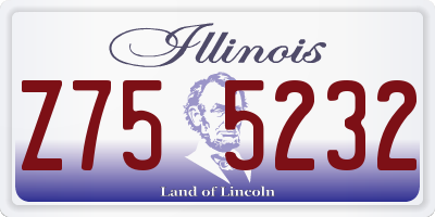 IL license plate Z755232