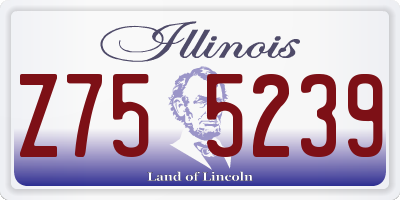 IL license plate Z755239