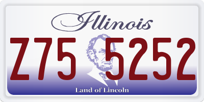 IL license plate Z755252
