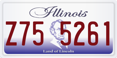 IL license plate Z755261